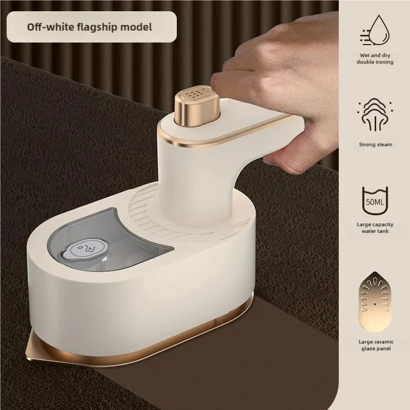 PRISMAURA™ 2-in-1 Mini Steam Iron – Portable Handheld Garment Steame