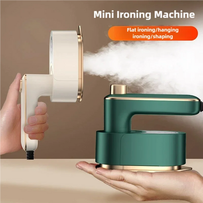 PRISMAURA™ 2-in-1 Mini Steam Iron – Portable Handheld Garment Steame