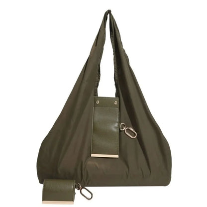 PRISMAURA™ Mini Keychain Tote Bag – Foldable, Lightweight & Expandable Reu