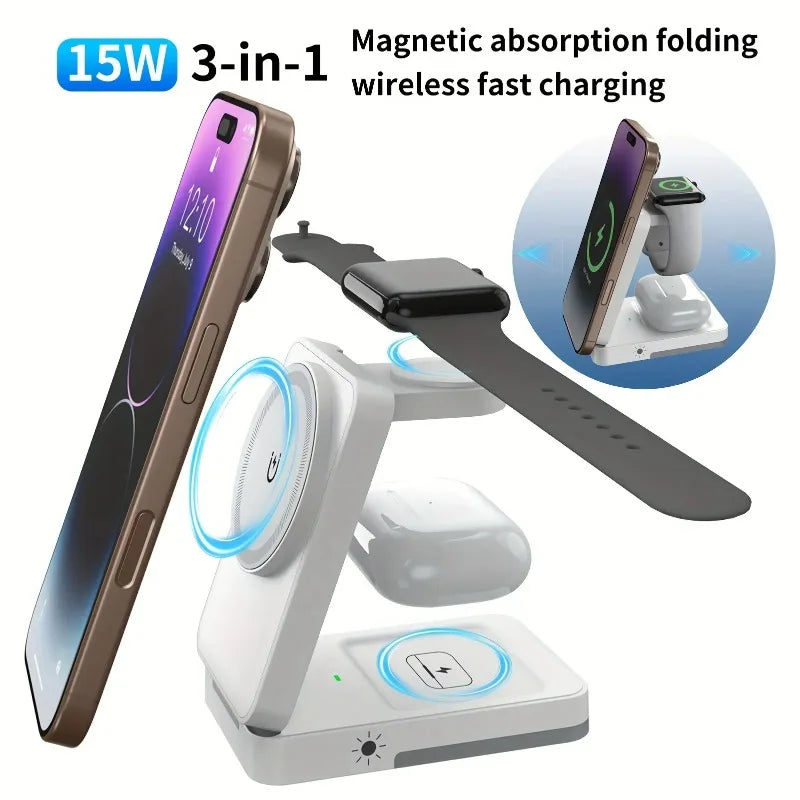 Prismauura™ MagniFold 3-in-1 Wireless Charge