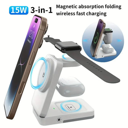 Prismauura™ MagniFold 3-in-1 Wireless Charge