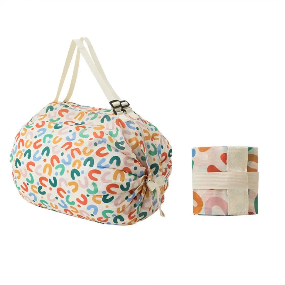PRISMAURA™ Mini Keychain Tote Bag – Foldable, Lightweight & Expandable Reu