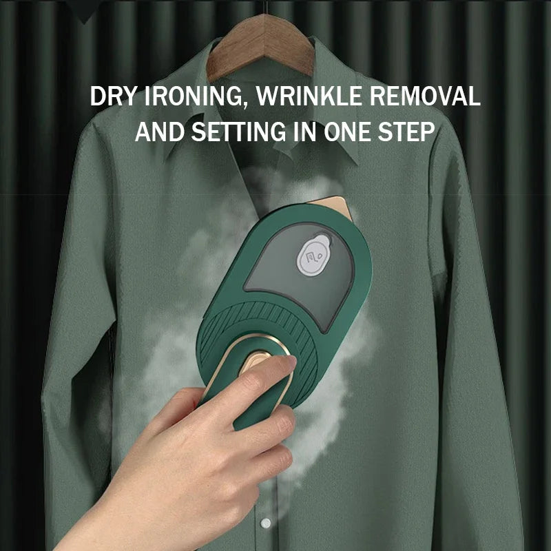 PRISMAURA™ 2-in-1 Mini Steam Iron – Portable Handheld Garment Steame