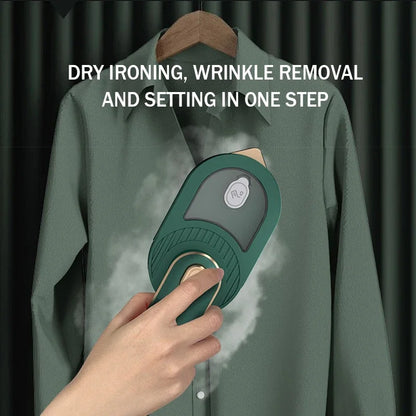 PRISMAURA™ 2-in-1 Mini Steam Iron – Portable Handheld Garment Steame