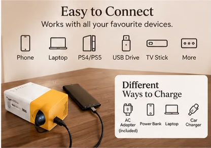 ✨ LumiNest™ Mini Projector – Your Cozy Cinema, Anywhere