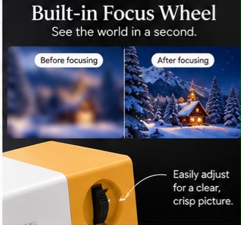 ✨ LumiNest™ Mini Projector – Your Cozy Cinema, Anywhere