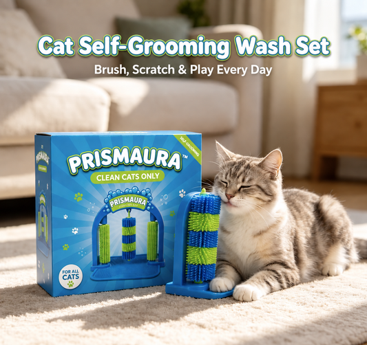 PRISMAURA™ Cat Self-Grooming & Massage Station