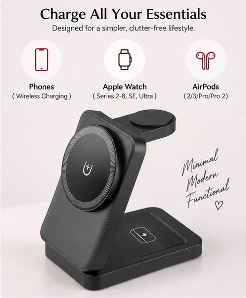 Prismauura™ MagniFold 3-in-1 Wireless Charge